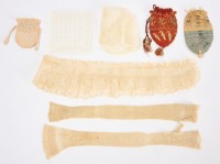 Group of Early Crochet and Handknit Accessories - 2
