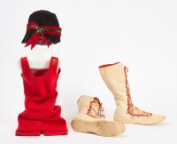 Bathing Slippers, Cap and Suit - 2