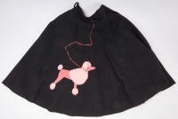 Girls' Rockabilly Poodle Appliqu&eacute; Circle Skirt - 3