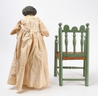 Greiner Doll with Painted Chair - 4