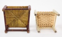 Two Ladderback Doll Chairs - 4