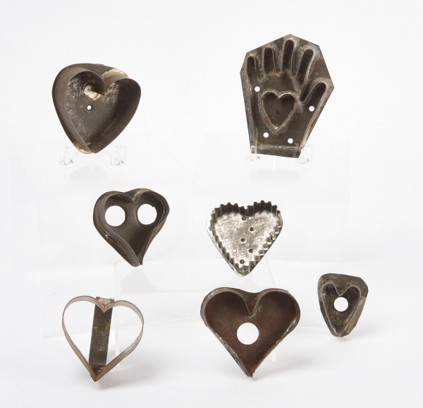 Group of Heart Form Cookie Cut-Outs