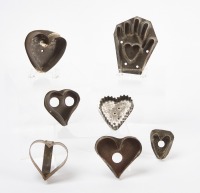 Group of Heart Form Cookie Cut-Outs
