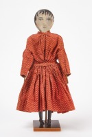 Articulated and Painted Wood Doll