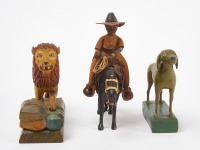 Three Carved Wooden Toys - 2