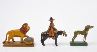Three Carved Wooden Toys - 3