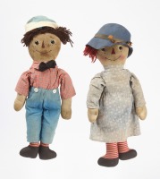 Early Raggedy Ann Doll and Andy Doll