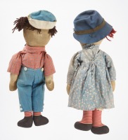 Early Raggedy Ann Doll and Andy Doll - 4