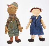 Early Raggedy Ann Doll and Andy Doll - 4
