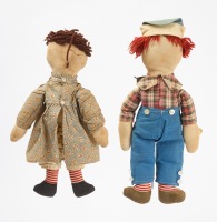 Early Raggedy Ann Doll and Andy Doll - 4