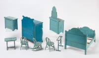 Group of Painted Dollhouse Furniture - 3