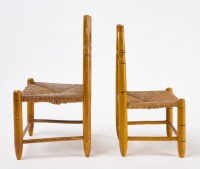 Two Painted Toile Doll Chairs - 4