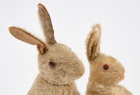 Steiff Rabbit and Rabbit Candy Container - 3