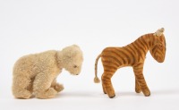 Steiff Zebra and White Bear - 3