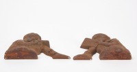 Pair of Bookends - Boy and Girl Reading - RTC - 4