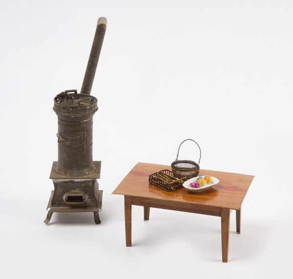 Group of Dollhouse Furniture with Stove
