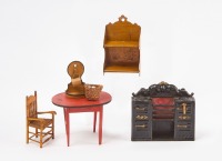 Group of Dollhouse Kitchen Furniture
