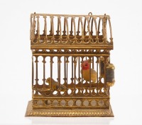 Group of Dollhouse Accessories with Ormolu Birdcage - 2