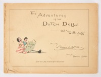 Two Penny Wood Dolls and Book 'The Adventures of Two Dutch Dolls' - 2