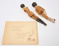 Two Penny Wood Dolls and Book 'The Adventures of Two Dutch Dolls' - 5