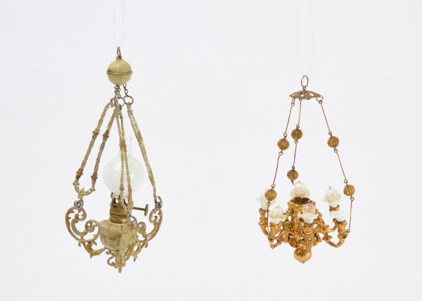 Two Dollhouse Light Fixtures
