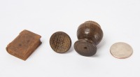 Dollhouse Miniature Book and Treen Compote - 2