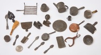Group of Dollhouse Tin Accessories and Others - 2