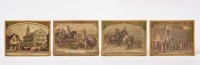Four Dollhouse Artworks with Patriotic Content