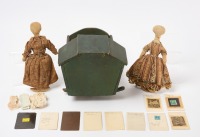 Early Cloth Dolls and Hooded Cradle - 2
