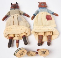 Jane Cather - Group of Folk Art Dolls - 5
