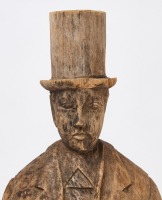 Pair of Carved Wooden Figures - 2