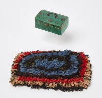Dollhouse Lidded Trunk and Rug