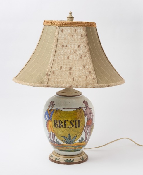 Delft Apothecary Jar Lamp 'Bresil'