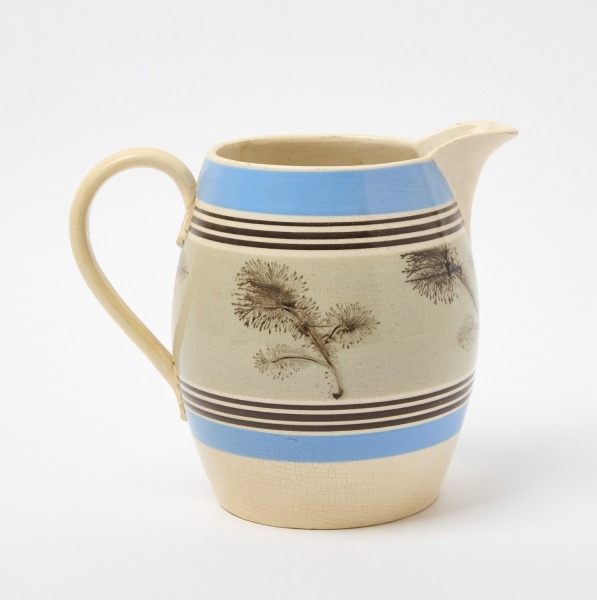 Large Seaweed Mochaware Pitcher