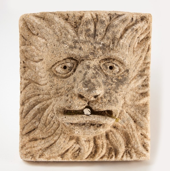 Stone Lion Fountain Head