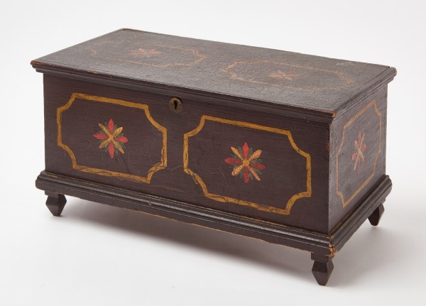 Miniature Paint Decorated Blanket Chest