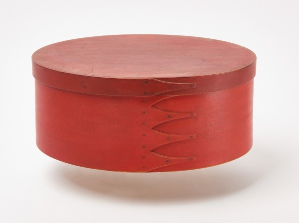 Shaker Box in Bittersweet Red Paint