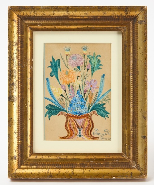 Floral Theorem Watercolor, Signed