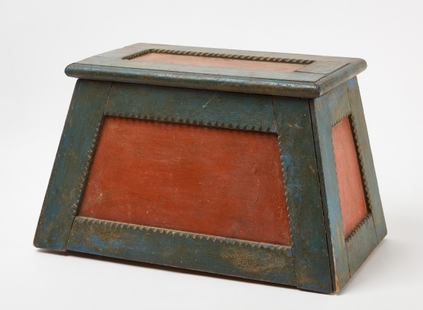 Painted Canted Storage Box