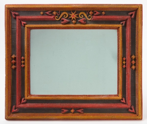 Tramp Art Mirror in Two Colors