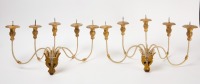 Pair of Iron and Giltwood Wall Sconces - 4