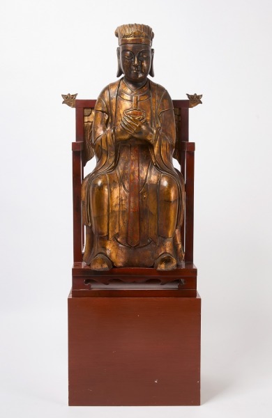 Figure of a Buddha Seated in a Chair