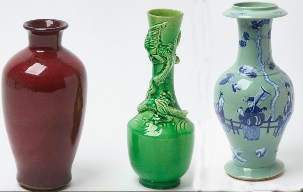 Three Chinese Porcelain Vases
