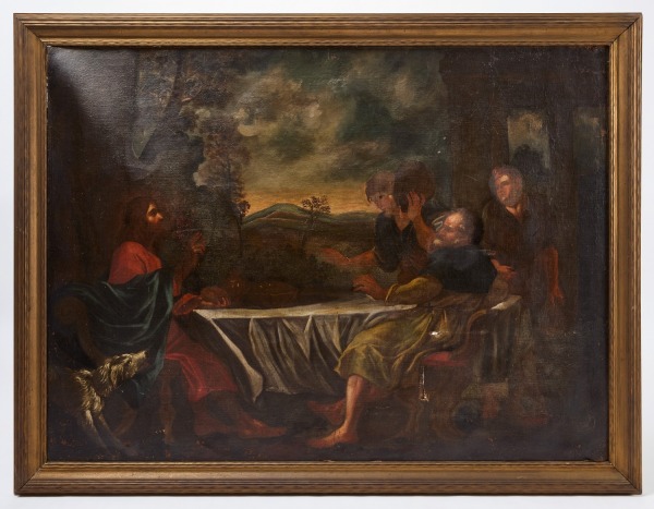 Old Master Painting - 'Christ at Emmaus'