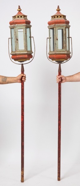 Pair of Pole Lanterns