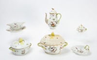 Six Piece Lot of Herend Rothschild Bird Porcelain (Hungary)