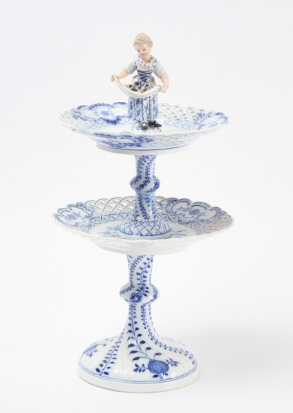 Meissen Tiered Cake Plate