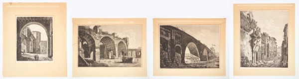 Four Engravings by Luigi Rossini