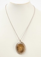 18k and Sterling Peruvian Motif Necklace - 3