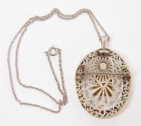 18k and Sterling Peruvian Motif Necklace - 2